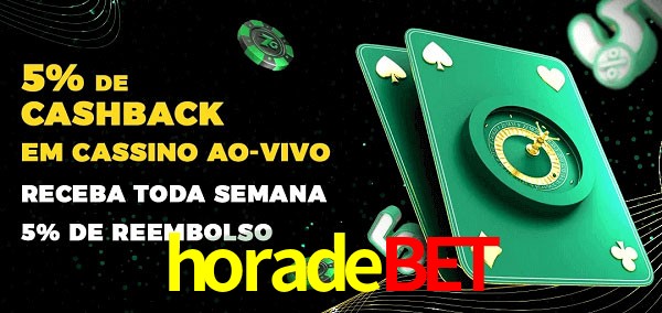 Promoções do cassino ao Vivo horadebet